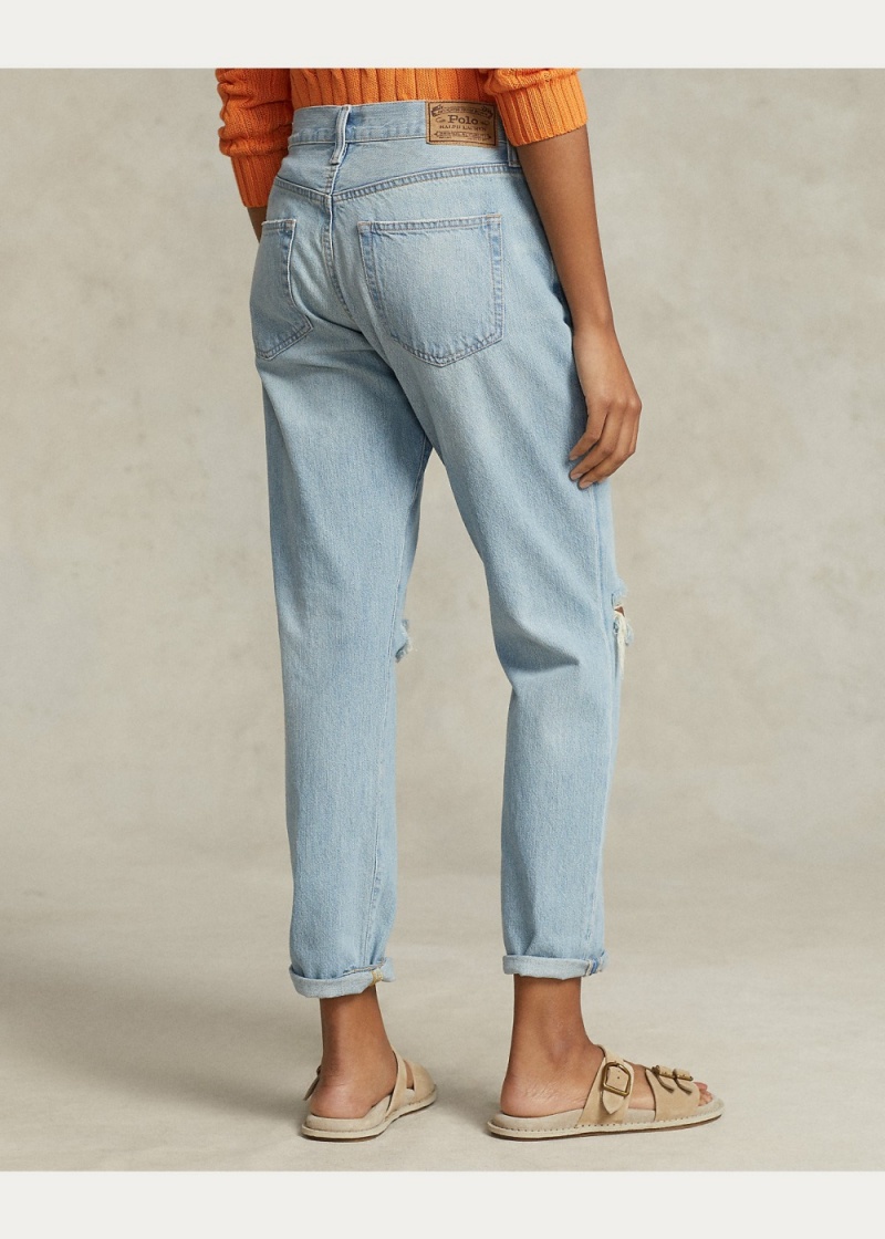 Jeans The Slim Boyfriend Mujer Azules | HGJN70598 - vista 2