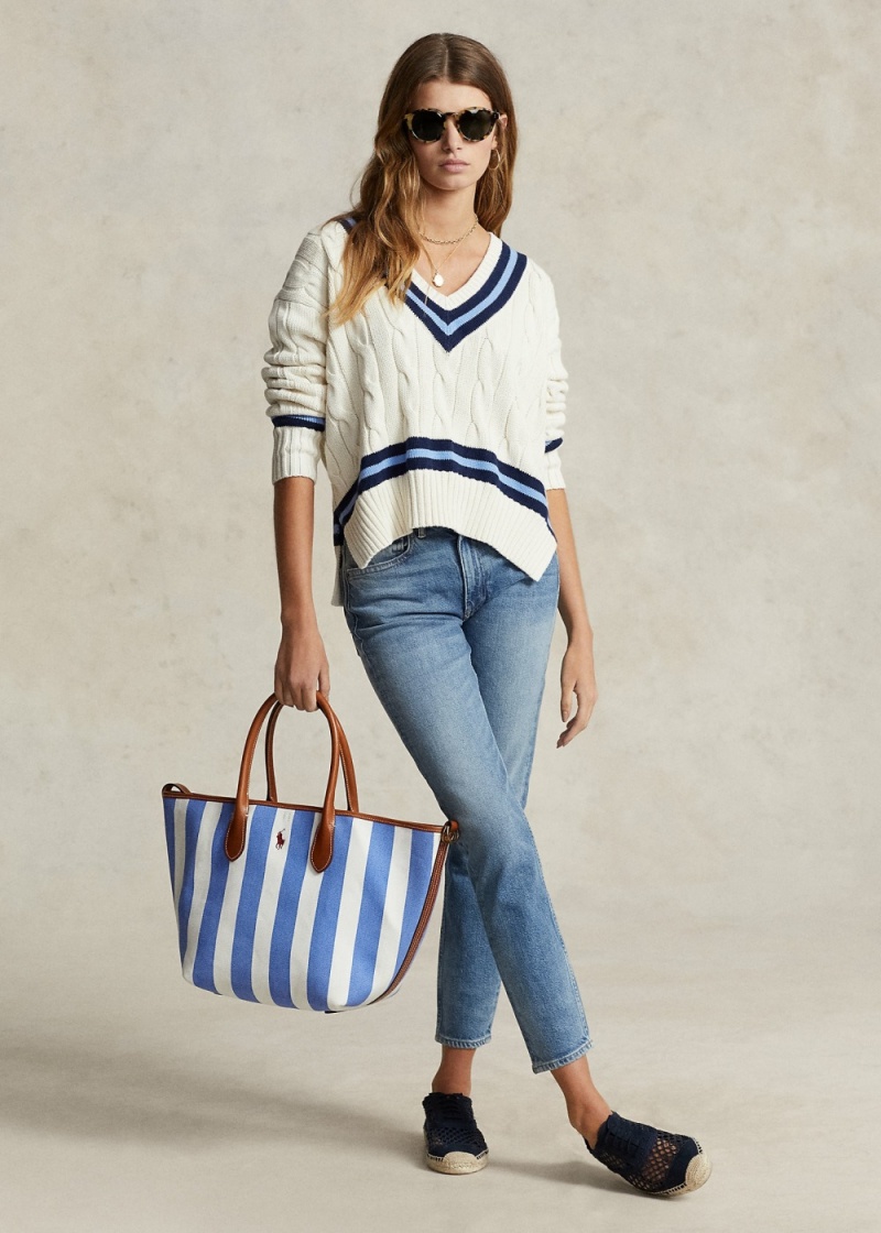 Jeans Tompkins Flaco Crop Mujer Azules | KCXI28917 - vista 1