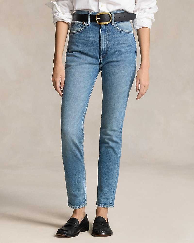 Jeans Ralph Lauren Tompkins High-Rise Super-Slim Mujer Azules | UNWPRZI-32 - vista 3