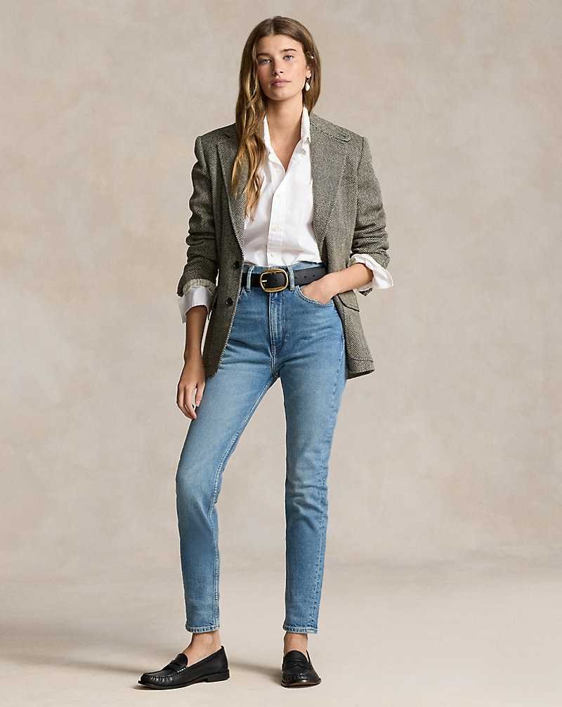 Jeans Ralph Lauren Tompkins High-Rise Super-Slim Mujer Azules | UNWPRZI-32 - vista 1
