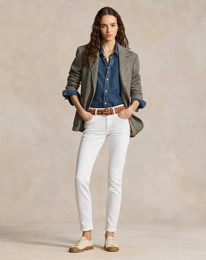 Jeans Ralph Lauren Tompkins Mid-Rise Super-Slim Mujer Azules | KIYEMGO-62 - vista 1