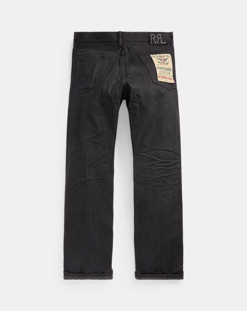 Jeans Ralph Lauren Vintage 5-Pocket Black Selvedge Hombre Negros Negros | ELGSDXH-14 - vista 2