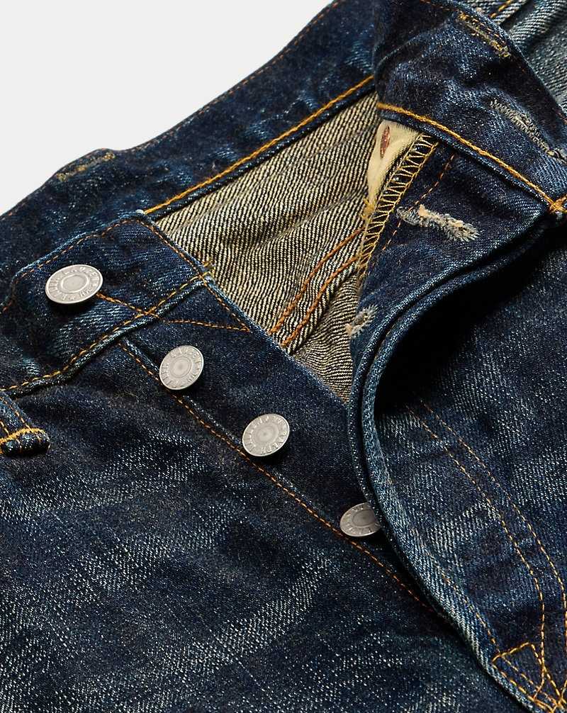 Jeans Ralph Lauren Vintage 5-Pocket Givins Hombre Azules | ABHQNRU-72 - vista 3