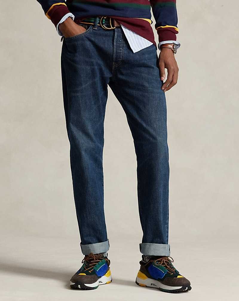 Jeans Ralph Lauren Vintage Classic Fit Selvedge Hombre Flagler | KVSDYXW-19 - vista 3