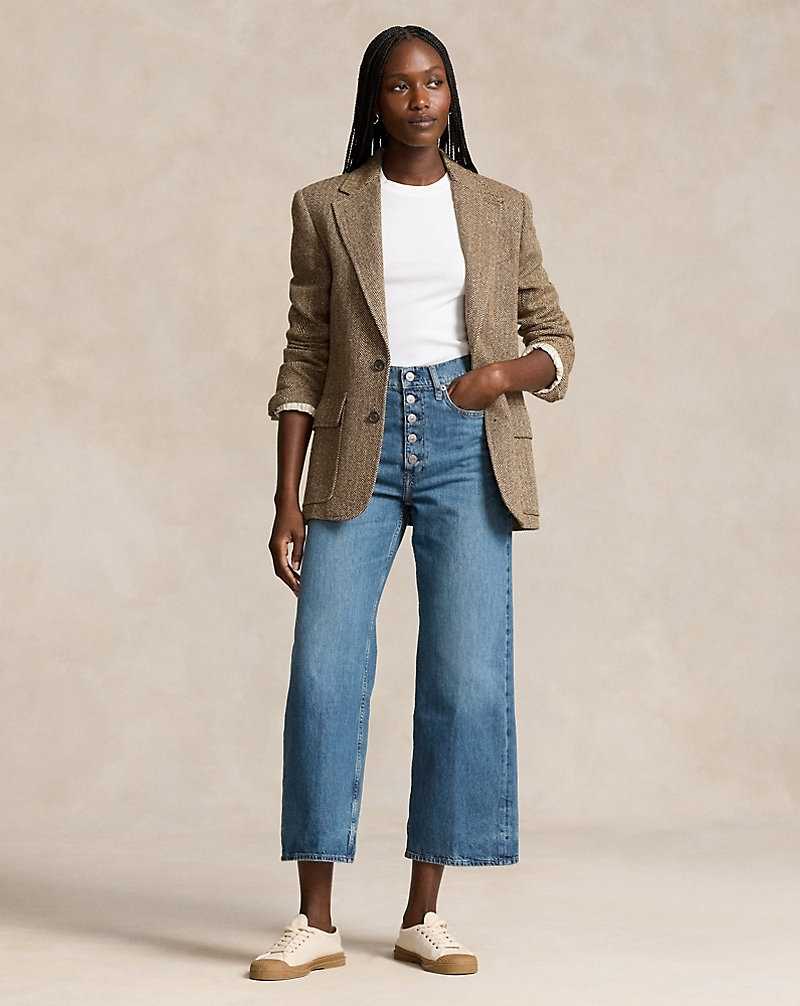 Jeans Ralph Lauren Wide-Leg Crop Mujer Azules | ADOFYWS-56 - vista 1