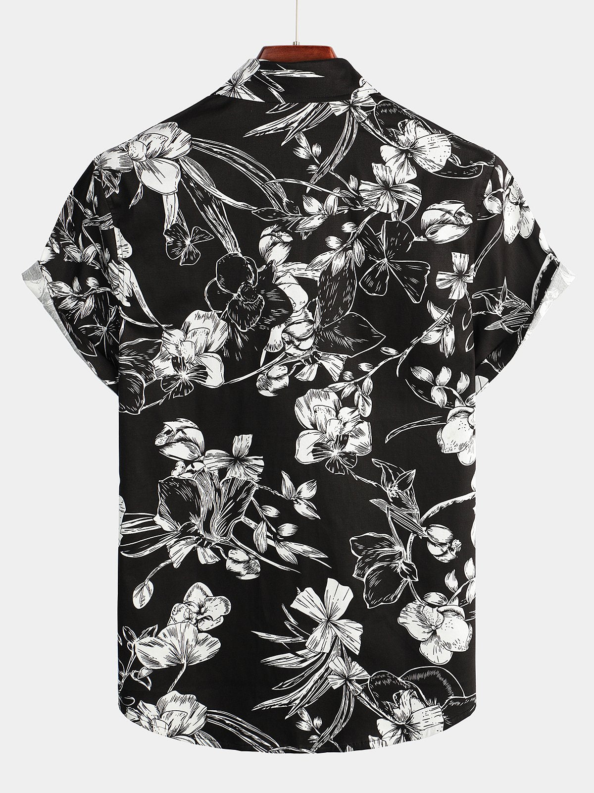 Camisa Holiday Flower estampado de manga corta para hombre