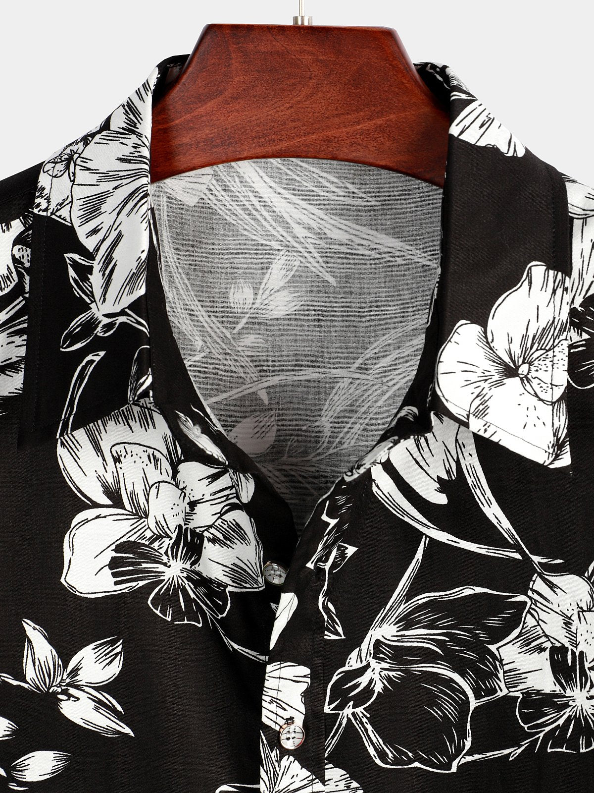 Camisa Holiday Flower estampado de manga corta para hombre