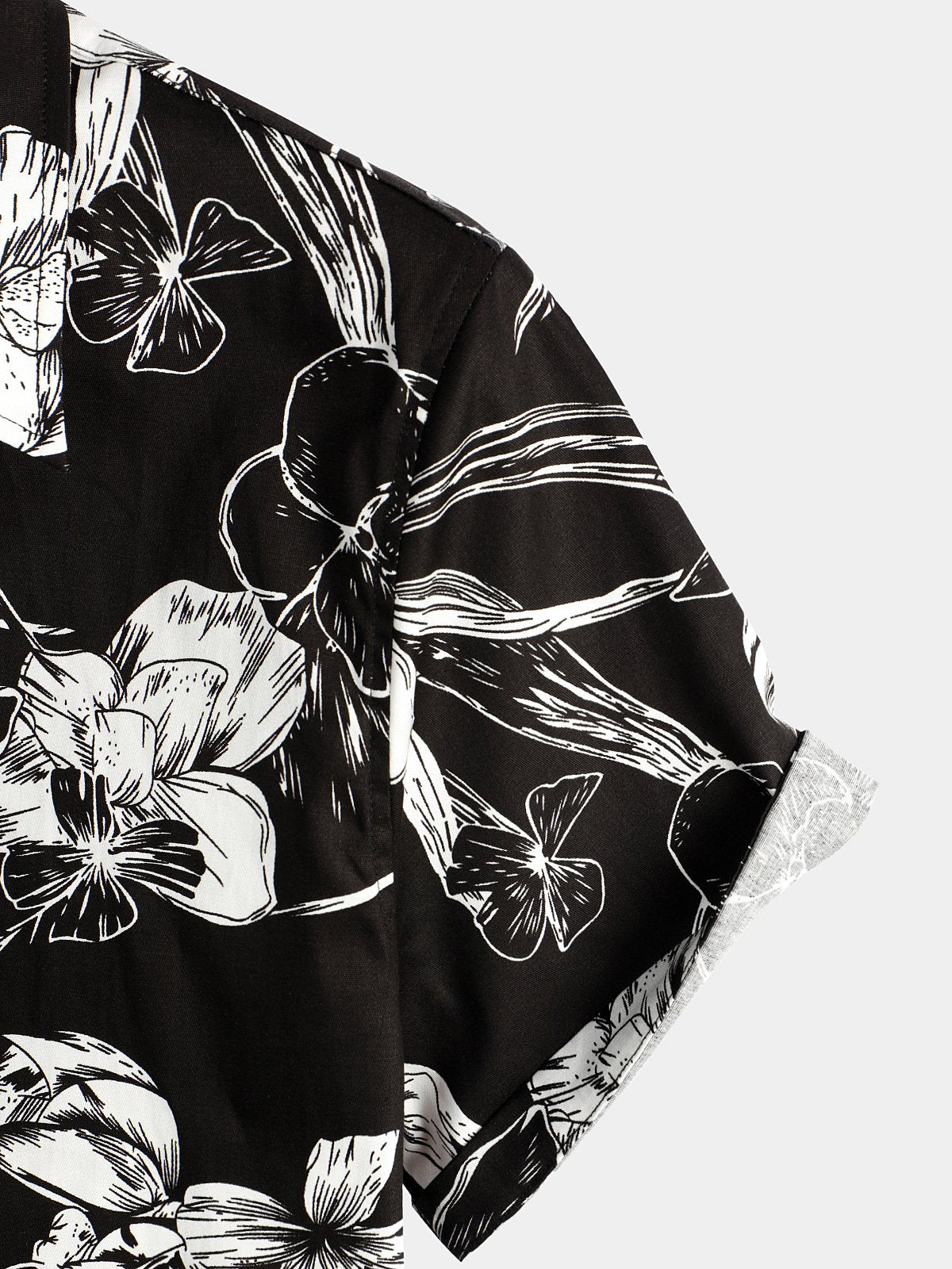 Camisa Holiday Flower estampado de manga corta para hombre