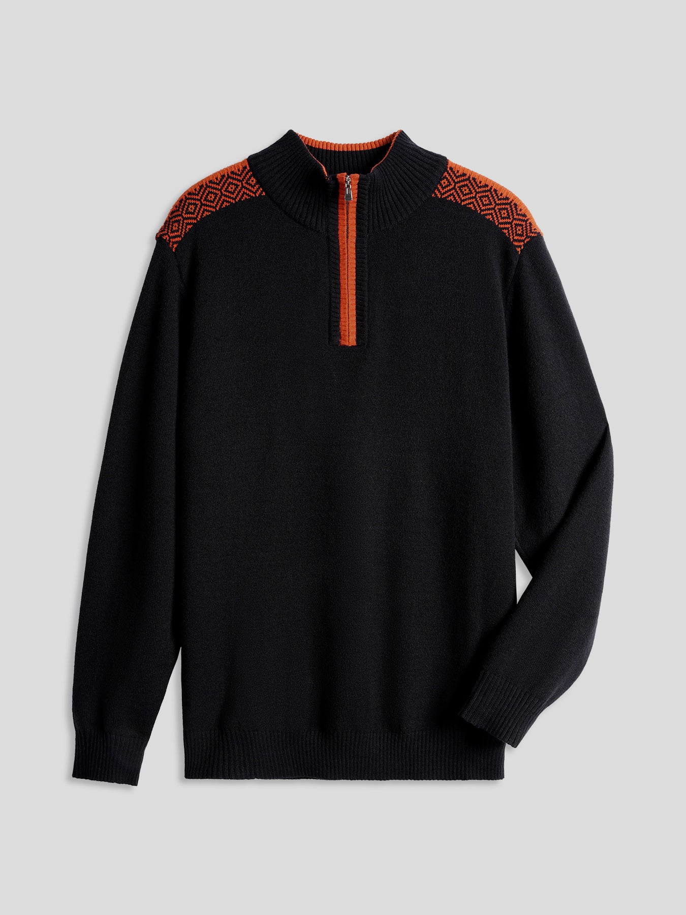 Gentletejido Half-Zip Contrast Color Sweater