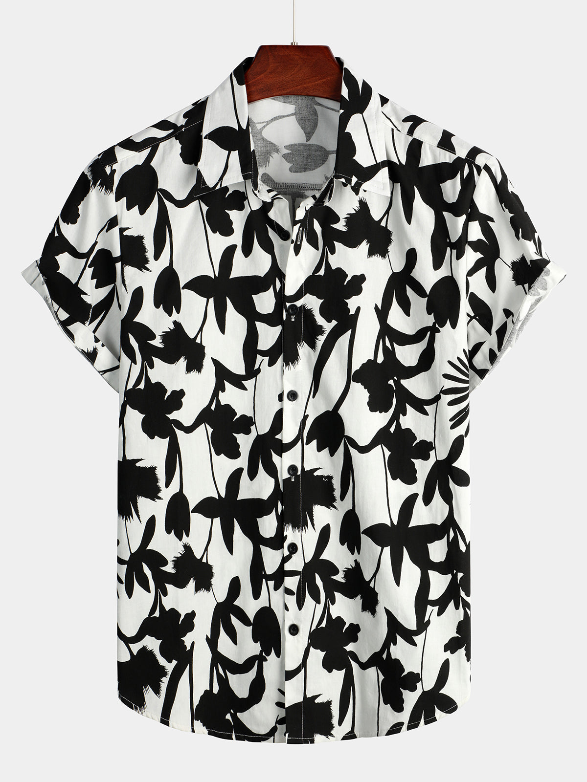Camisa floral de algodón Tropical Hawaiian para hombre