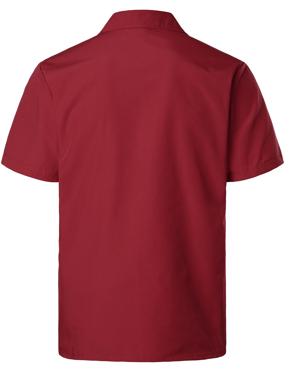 Camisa Red de manga corta Pocket Cuban Guayabera para hombre