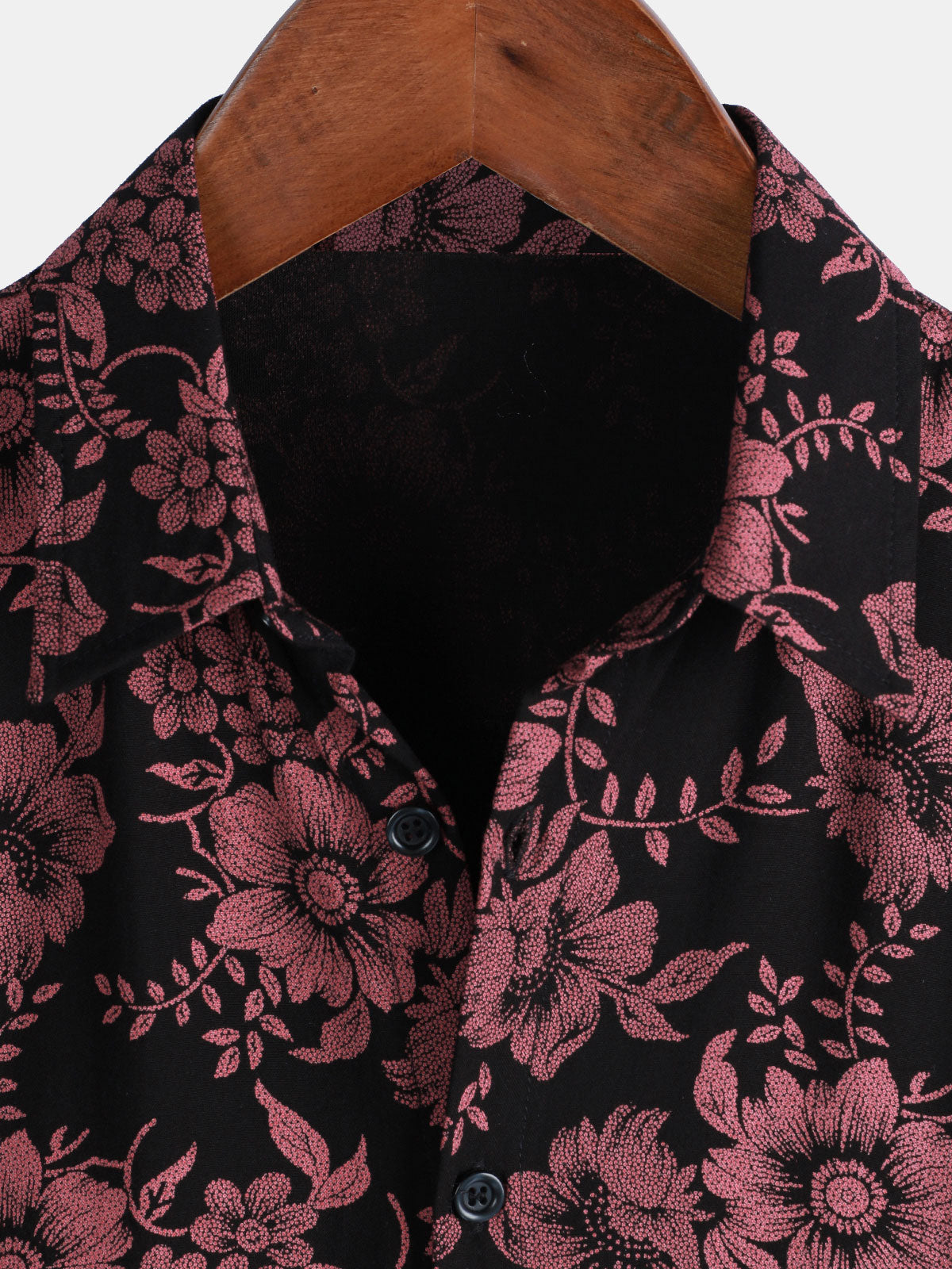 Camisa floral estampado vintage Flower Holiday transpirable Button Up Hawaiian de manga corta para hombre