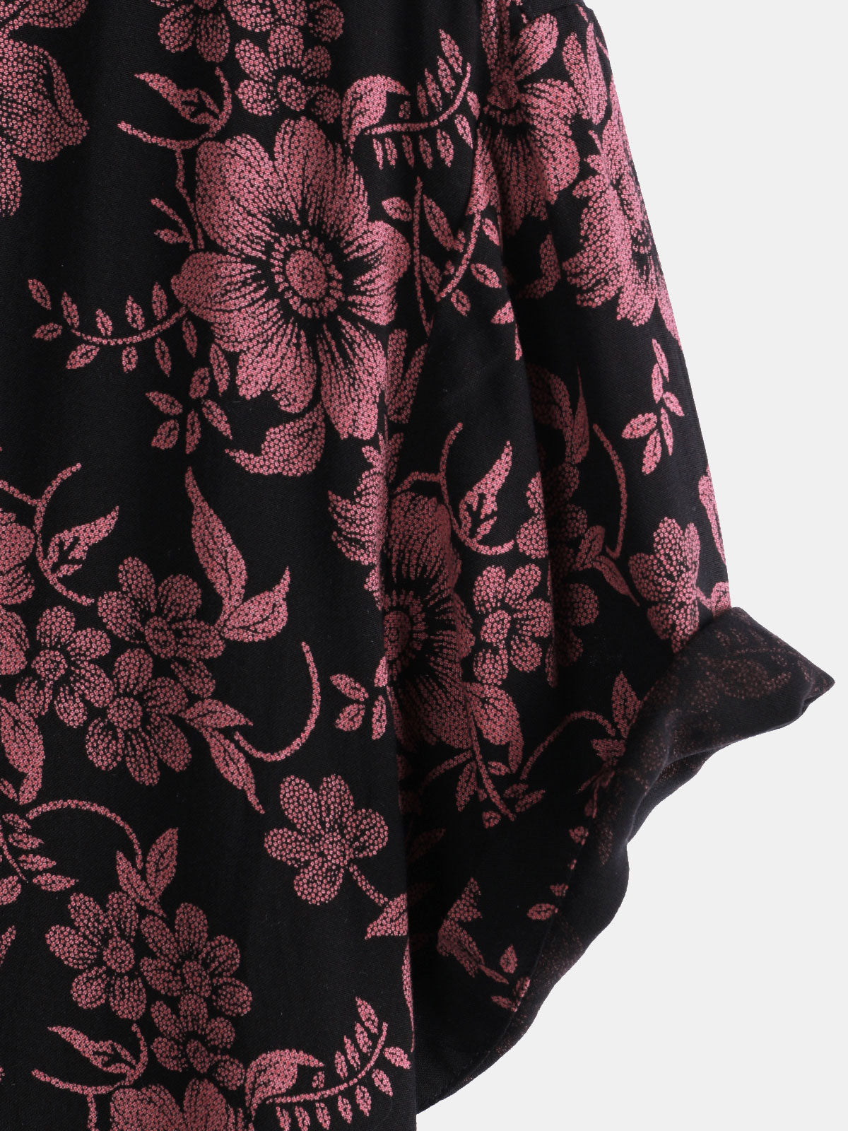 Camisa floral estampado vintage Flower Holiday transpirable Button Up Hawaiian de manga corta para hombre