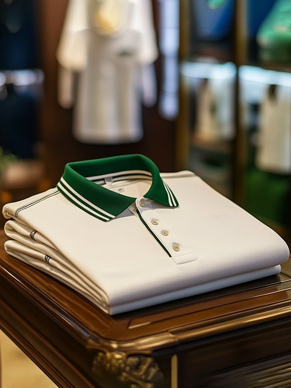 Camisa polo ejecutivo estampado solapa para hombre