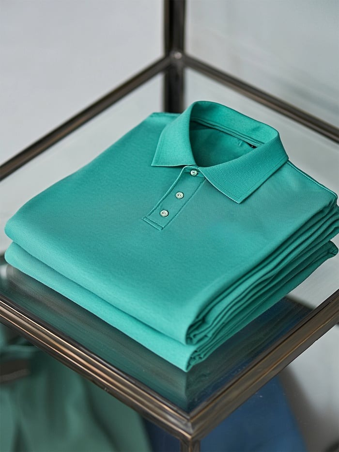 Camisa polo ejecutivo casual Button de manga corta para hombre