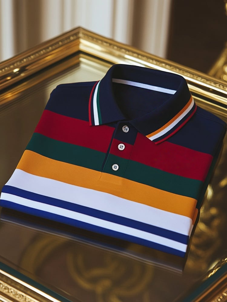 Camisa polo ejecutivo casual Button de manga corta para hombre