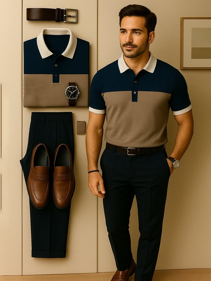 Camisa polo clásico retro Funny para hombre