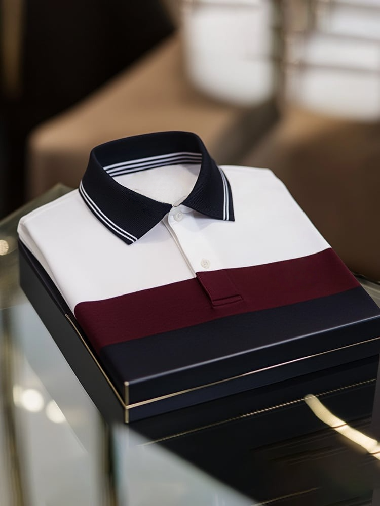 Camisa polo ejecutivo casual Button de manga corta para hombre