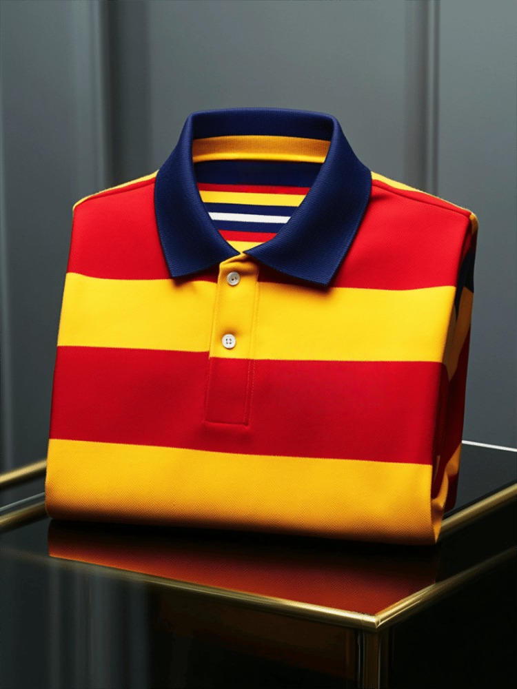 Camisa polo ejecutivo casual Button de manga corta para hombre