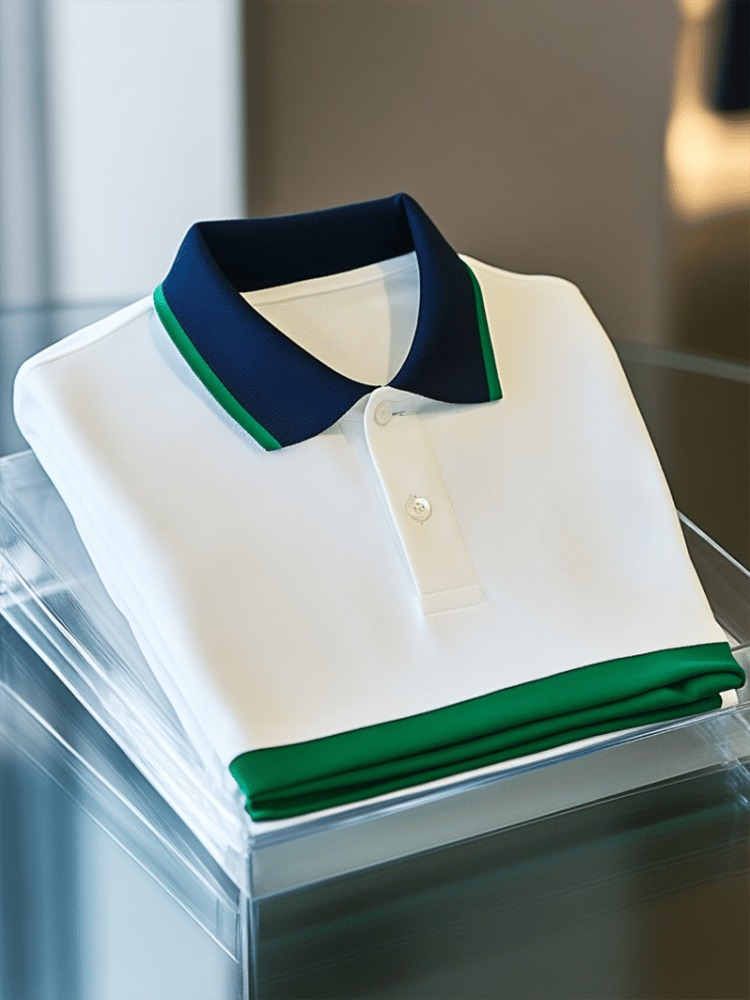 Camisa polo ejecutivo casual Button de manga corta para hombre