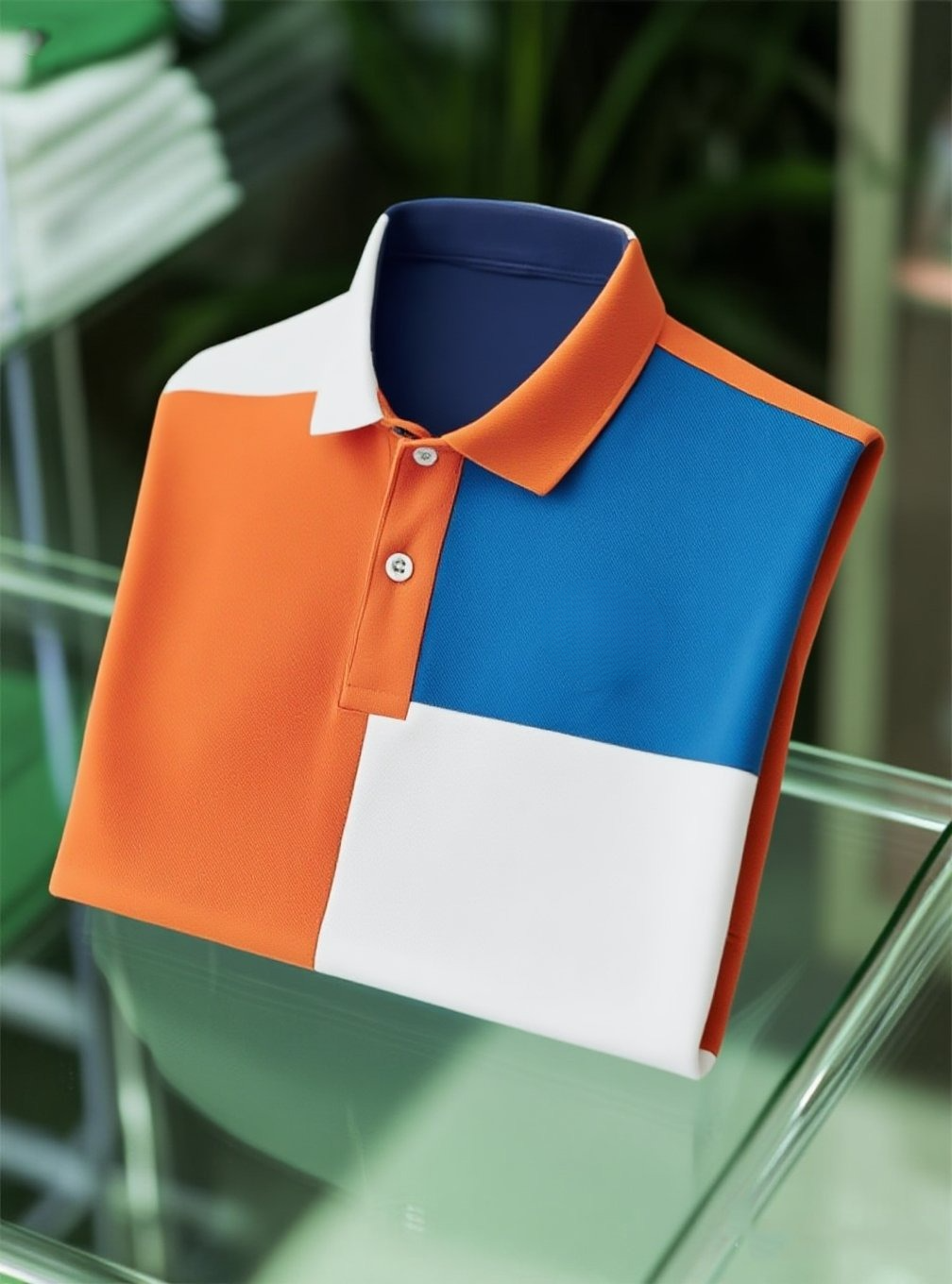 Camisa polo ejecutivo casual Button de manga corta para hombre