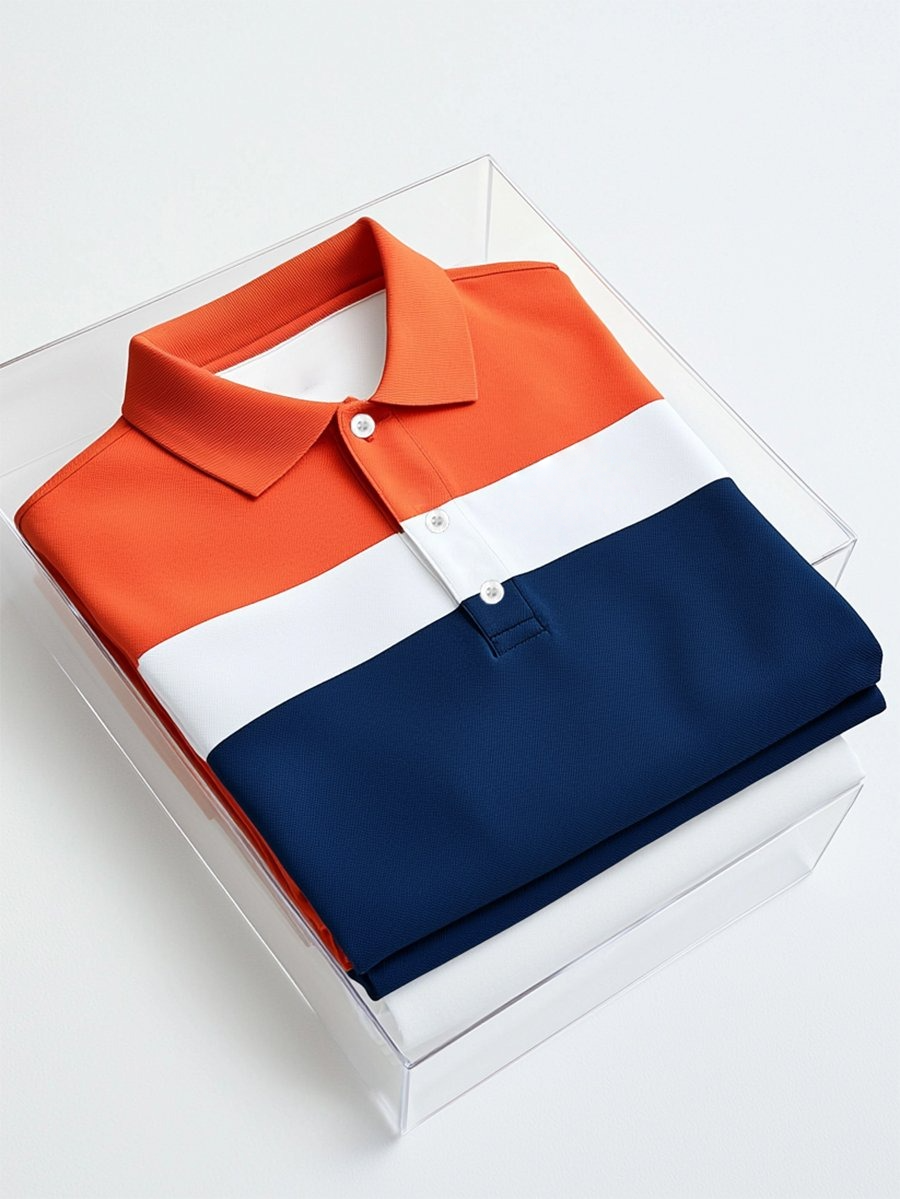 Camisa polo ejecutivo casual Button de manga corta para hombre