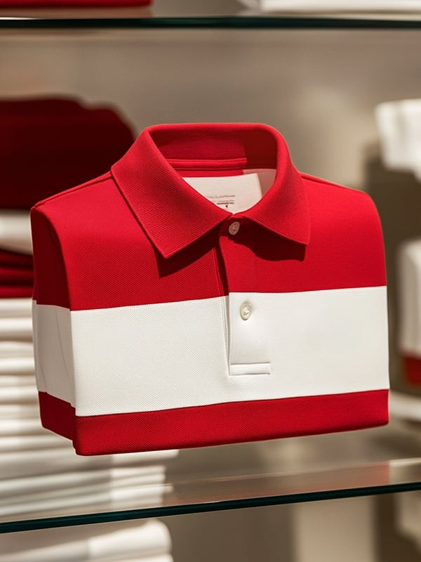 Camisa polo clásico ejecutivo Logo de manga corta para hombre