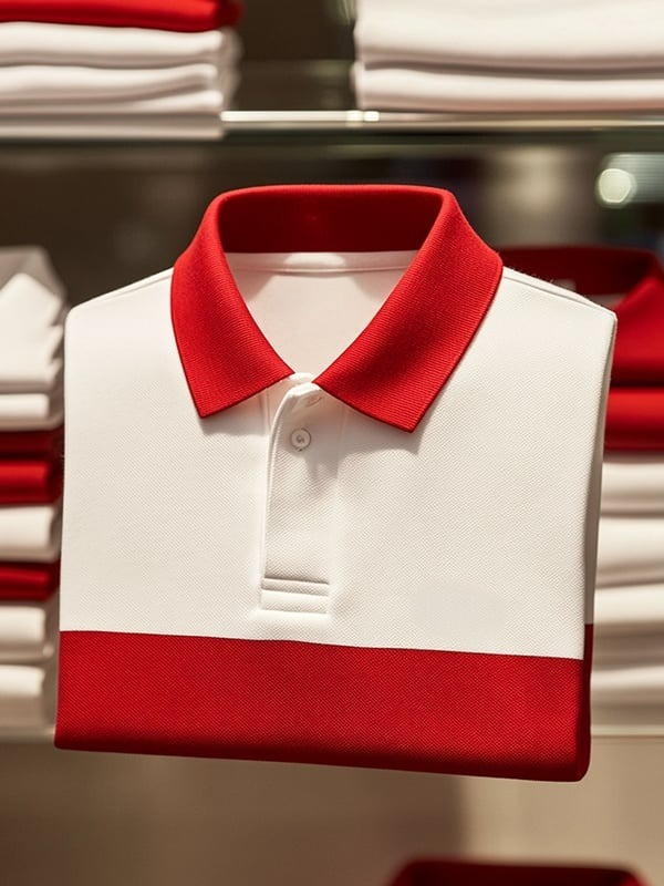 Camisa polo clásico ejecutivo Logo de manga corta para hombre