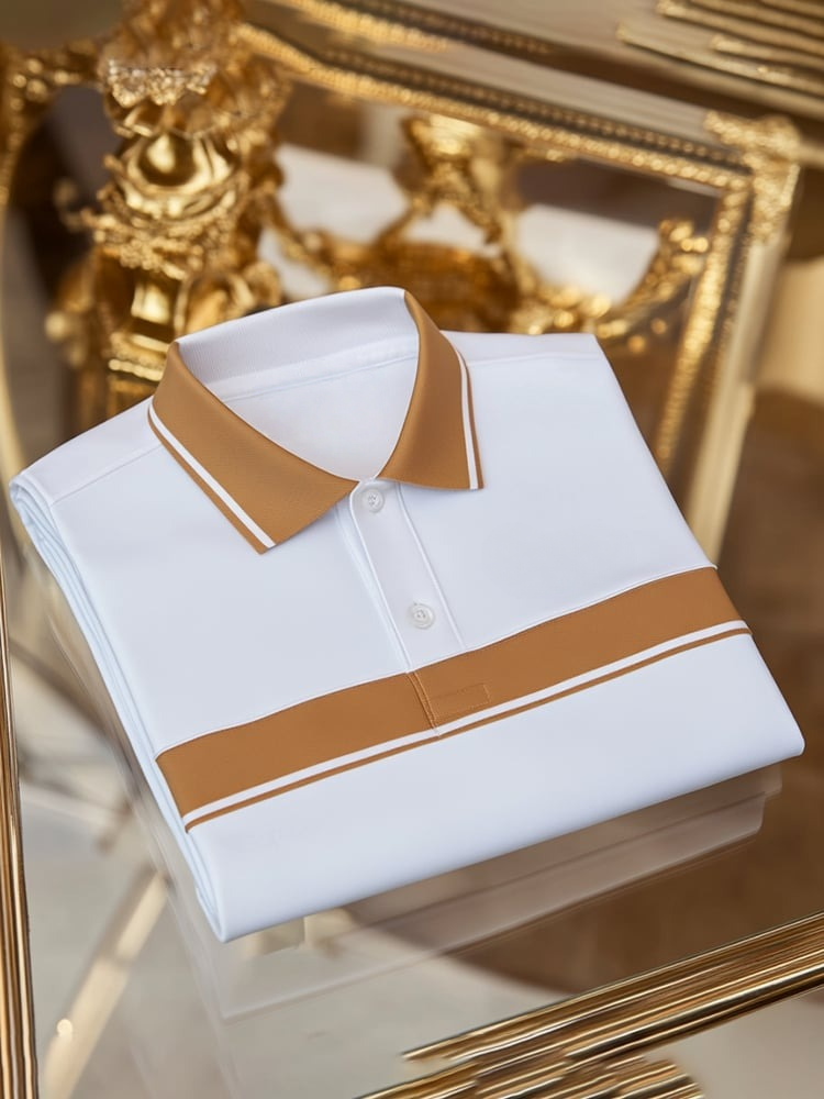 Camisa polo ejecutivo de manga corta para hombre
