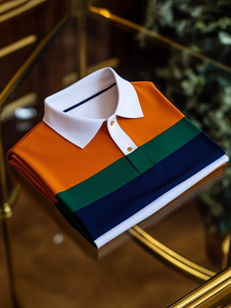 Camisa polo ejecutivo de manga corta para hombre