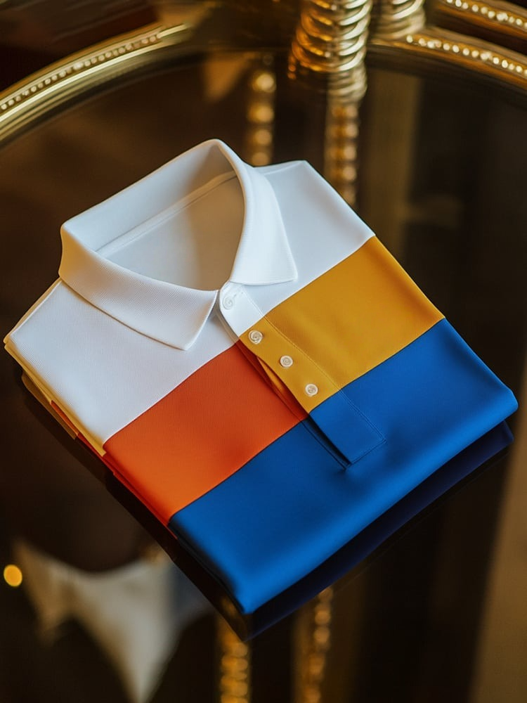 Camisa polo ejecutivo de manga corta para hombre