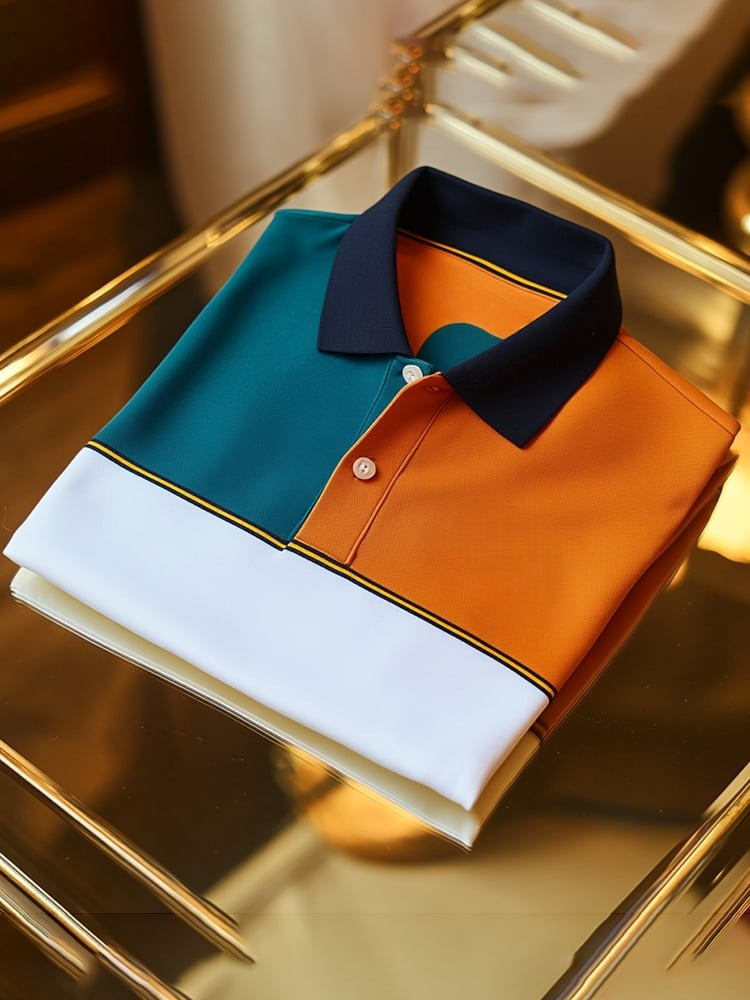 Camisa polo ejecutivo de manga corta para hombre