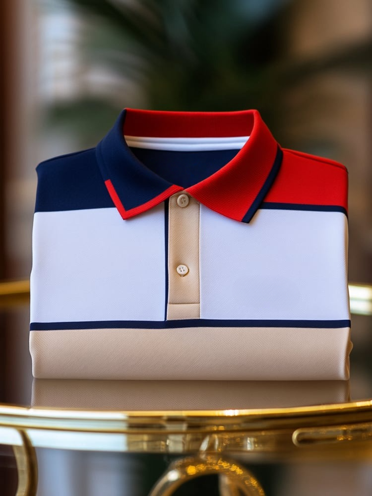 Camisa polo ejecutivo de manga corta para hombre
