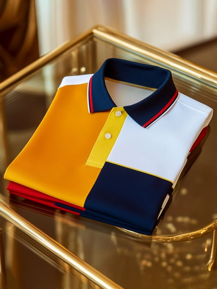 Camisa polo ejecutivo de manga corta para hombre