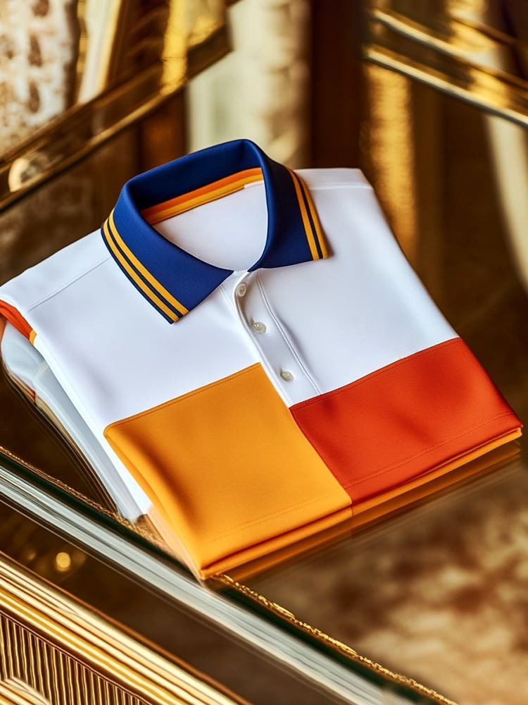 Camisa polo ejecutivo de manga corta para hombre