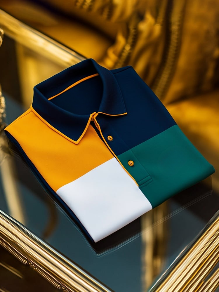 Camisa polo ejecutivo de manga corta para hombre