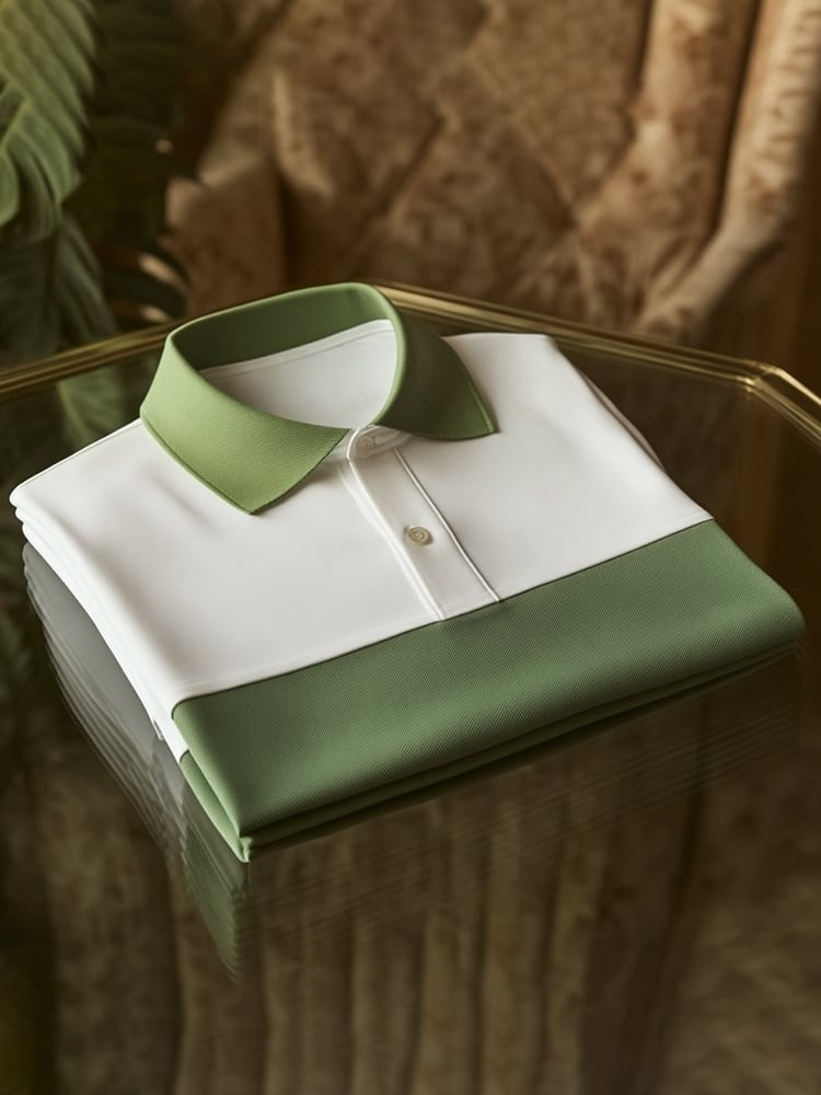 Camisa polo ejecutivo Logo con botones de manga corta para hombre