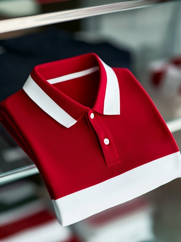 Camisa polo clásico ejecutivo Logo de manga corta para hombre