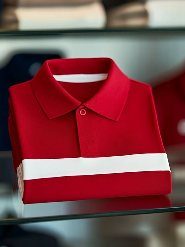 Camisa polo clásico ejecutivo Logo de manga corta para hombre