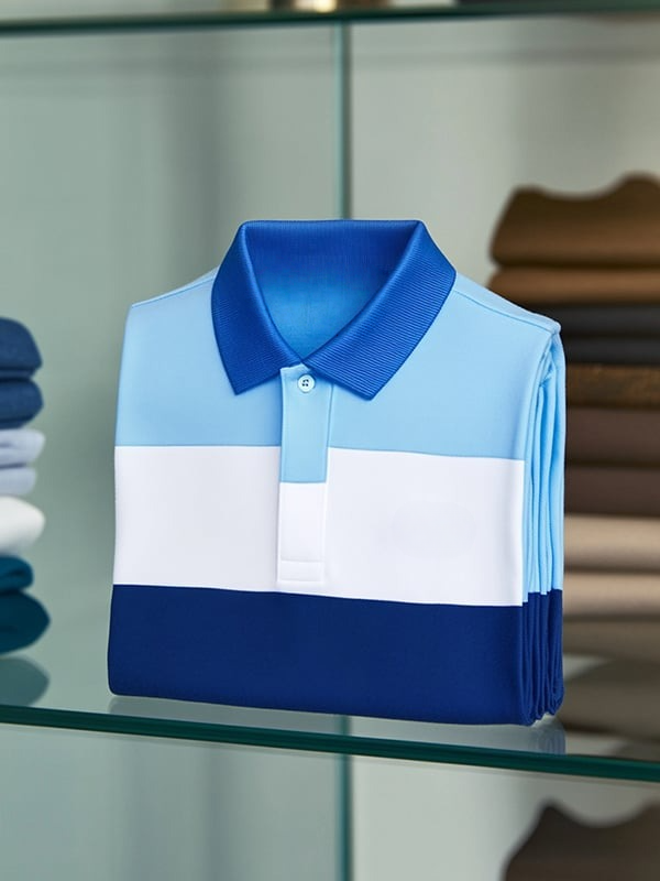 Camisa polo clásico ejecutivo Logo de manga corta para hombre