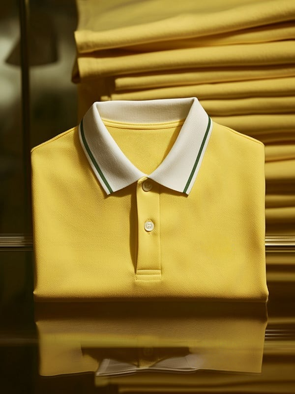 Camisa polo clásico ejecutivo Logo de manga corta para hombre