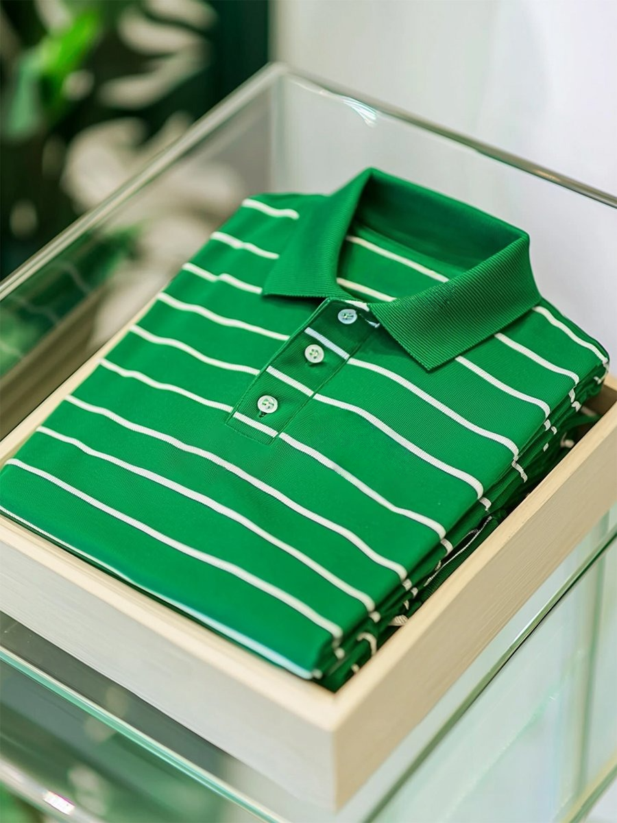 Camisa polo ejecutivo casual Button de manga corta para hombre