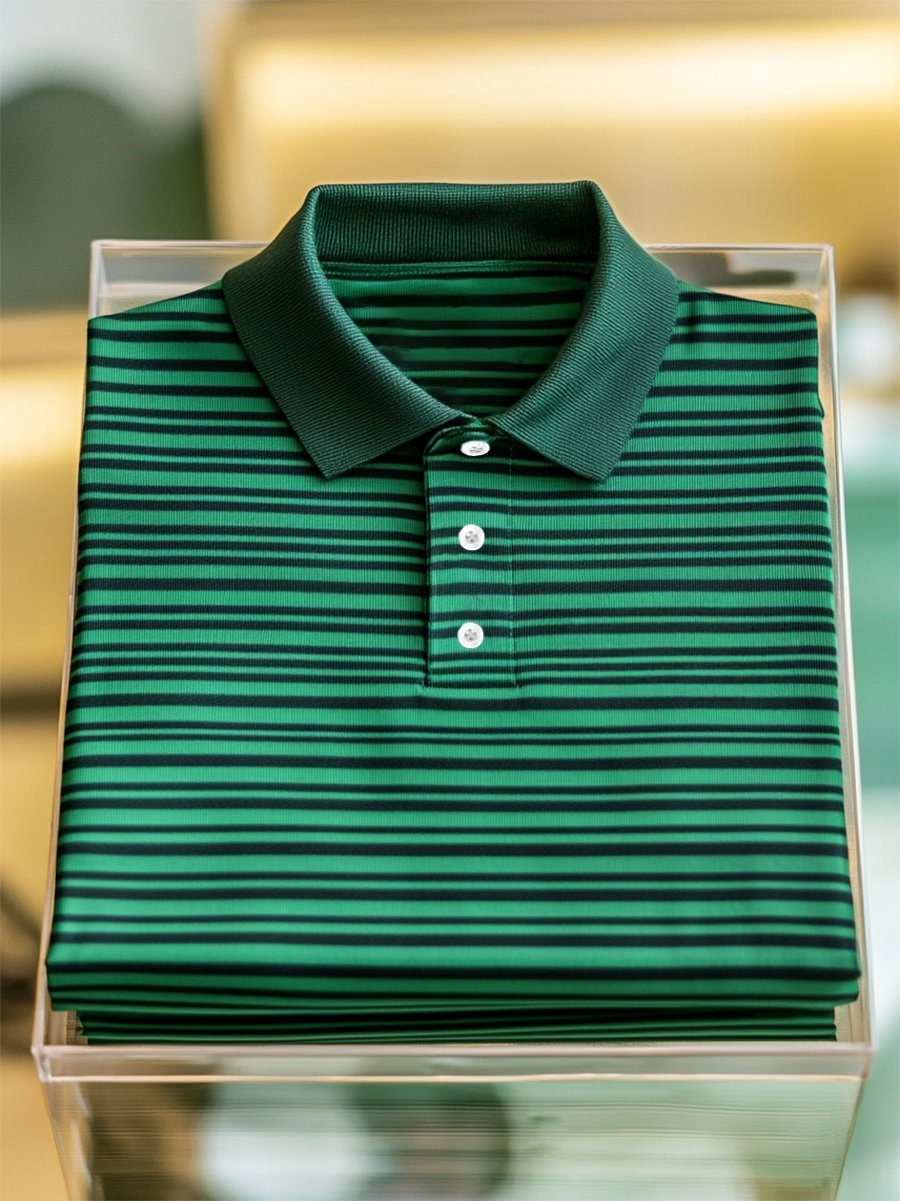 Camisa polo ejecutivo casual Button de manga corta para hombre