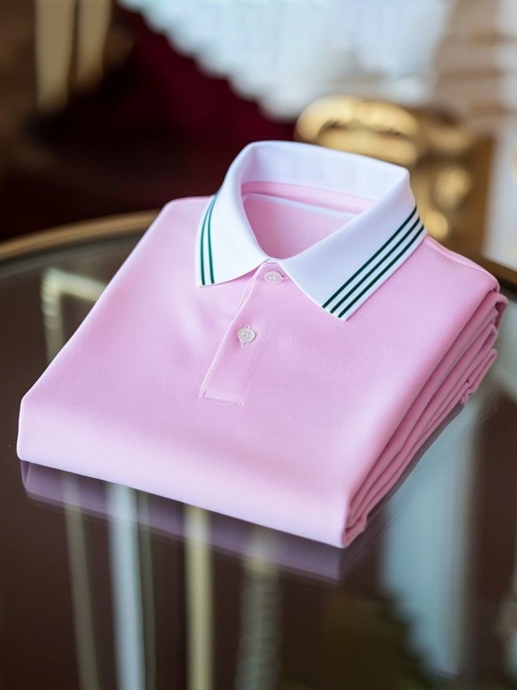 Camisa polo ejecutivo Logo con botones de manga corta para hombre