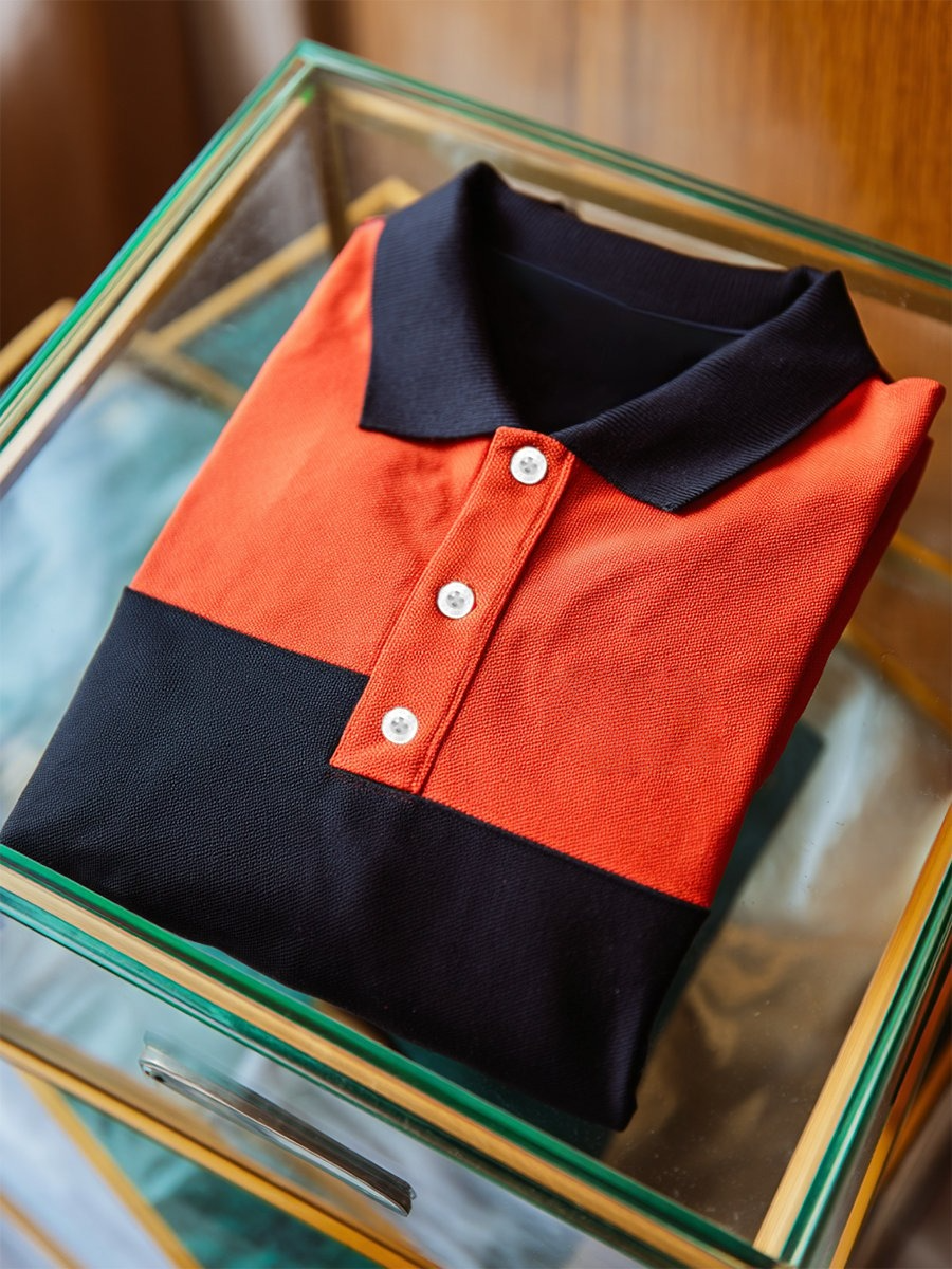 Camisa polo ejecutivo casual Button de manga corta para hombre