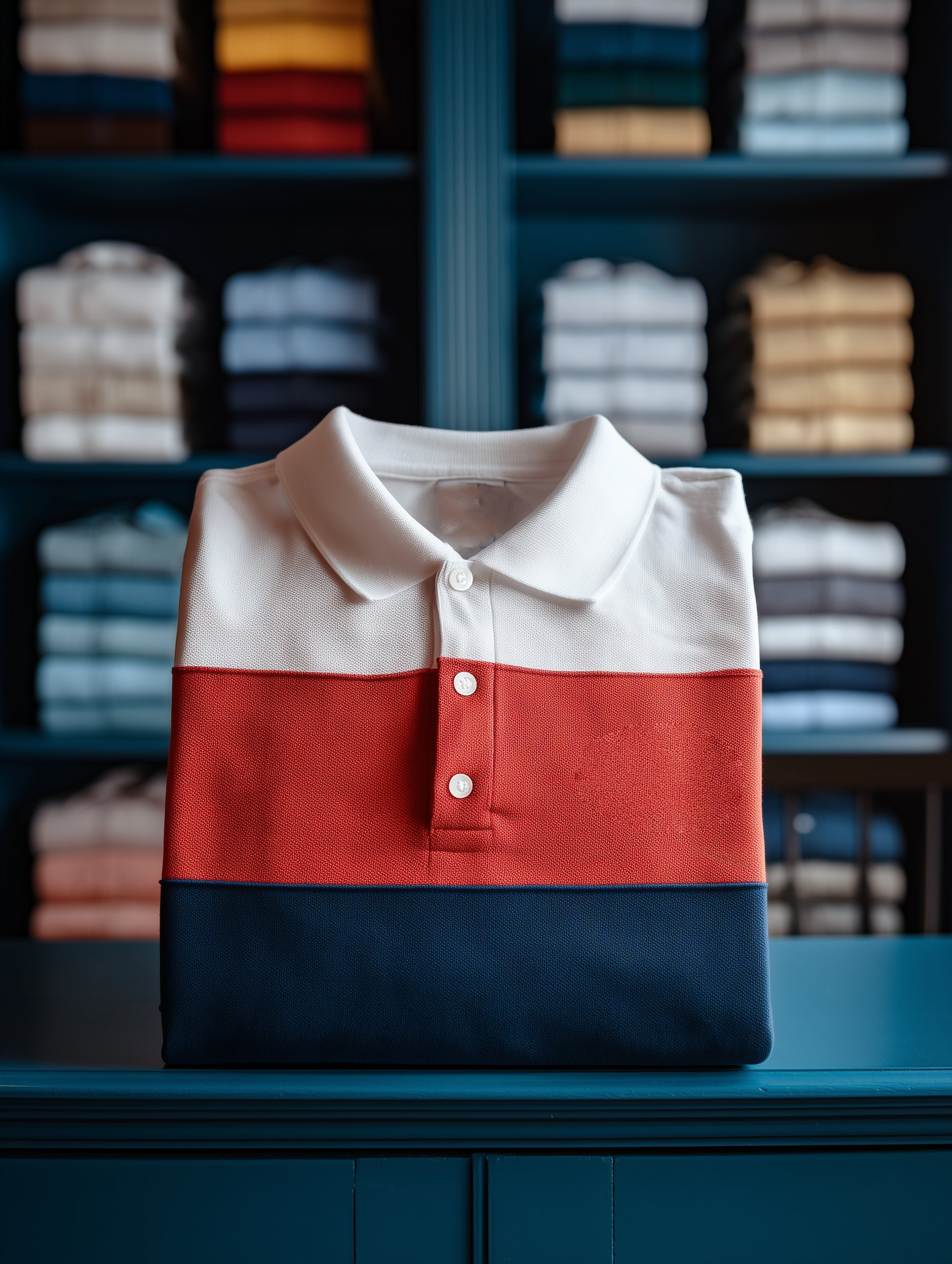 Camisa polo ejecutivo casual a rayas Button de manga corta para hombre