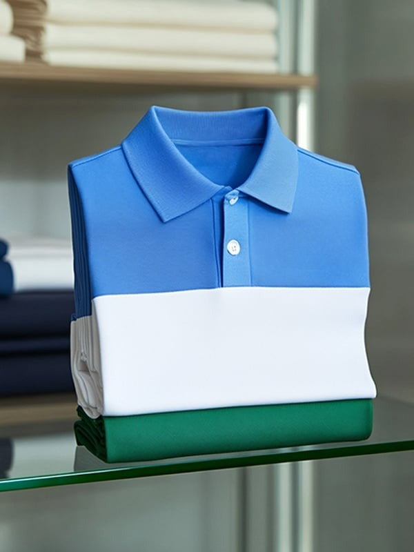 Camisa polo clásico ejecutivo Logo de manga corta para hombre