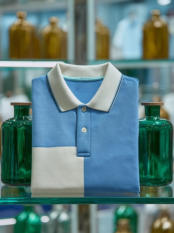 Camisa polo clásico ejecutivo Logo de manga corta para hombre