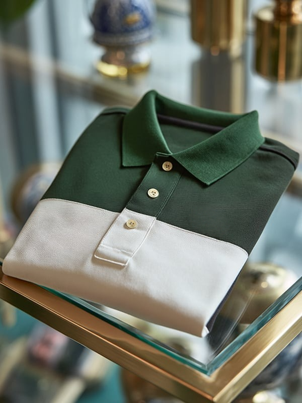 Camisa polo clásico ejecutivo Logo de manga corta para hombre