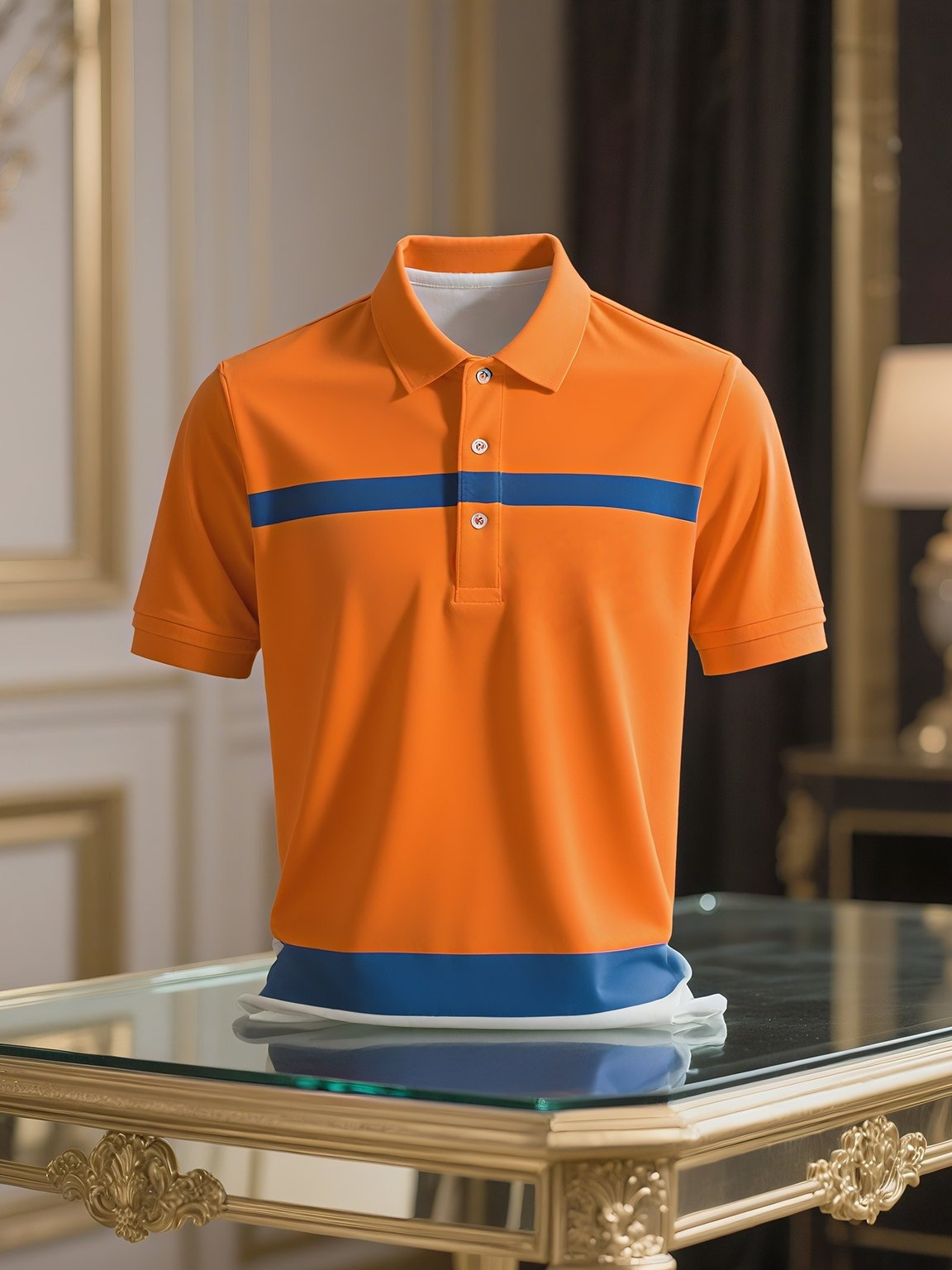Camisa polo ejecutivo casual Button de manga corta para hombre